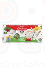 Kartika Toalettpapír 3 rétegű 8 tekercs CHRISTMAS Kép